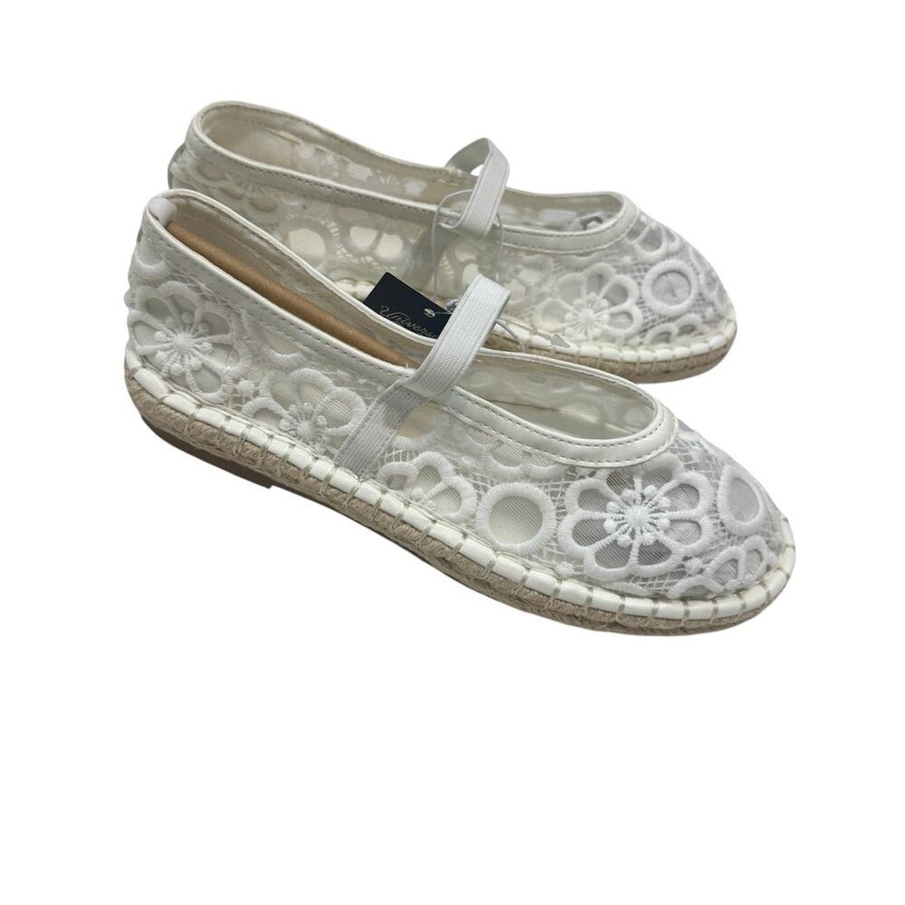 Universal Thread 7 Celia Mary Jane floral lace espadrille 3629